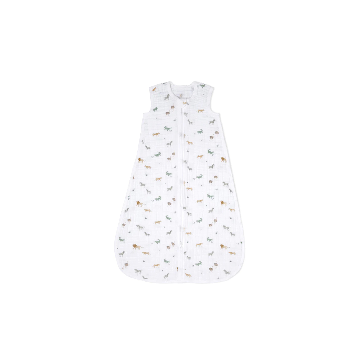 Aden Anais Light Sleeping Bag 10 TOG Organic Cotton Muslin 6-18 Months - Animal Kingdom 23-19