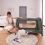 Hauck Play N Relax Center Travel Cot - Olive Green !