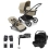 Bugaboo Fox Cub (Britax Römer Baby Safe-Core Car Seat) Travel System Bundle - Black/Stormy Blue