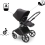 Bugaboo Fox Cub (Britax Römer Baby Safe-Core Car Seat) Travel System Bundle - Black/Forest Green