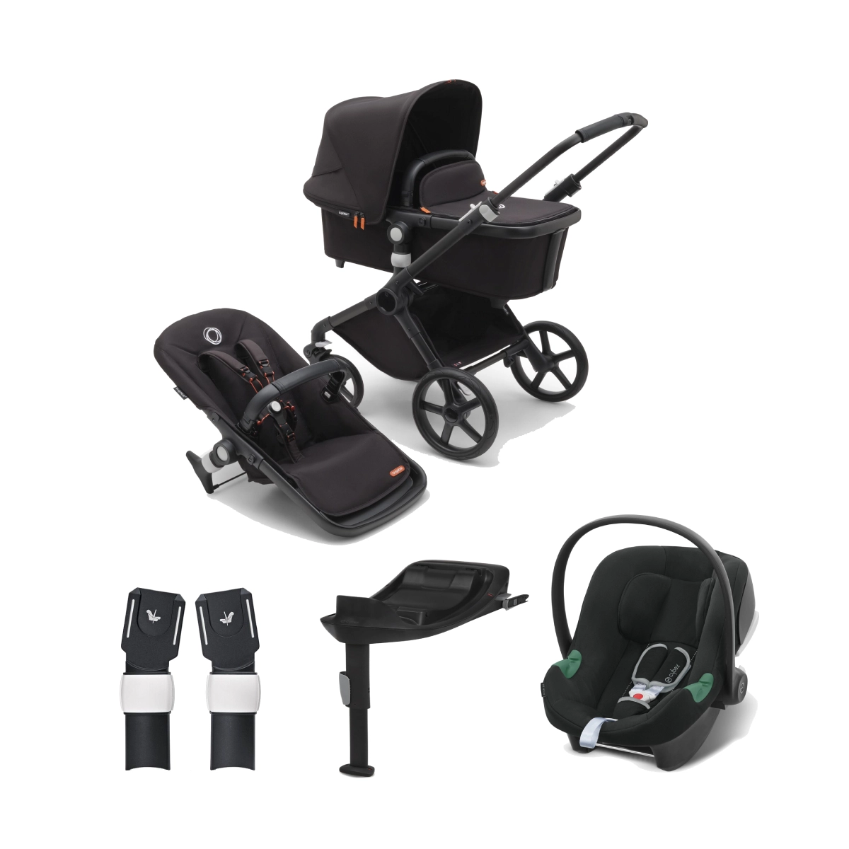 Bugaboo Fox Cub Cybex Aton B2 i-Size Car Seat Travel System Bundle