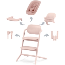 Cybex Lemo 4in1 Highchair Bundle - Pearl Pink