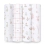 Aden + Anais Pack of 4 Essentials Cotton Muslin Swaddle Blanket - Disney + Friends