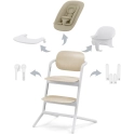 Cybex Lemo 4in1 Highchair Bundle - Sand White