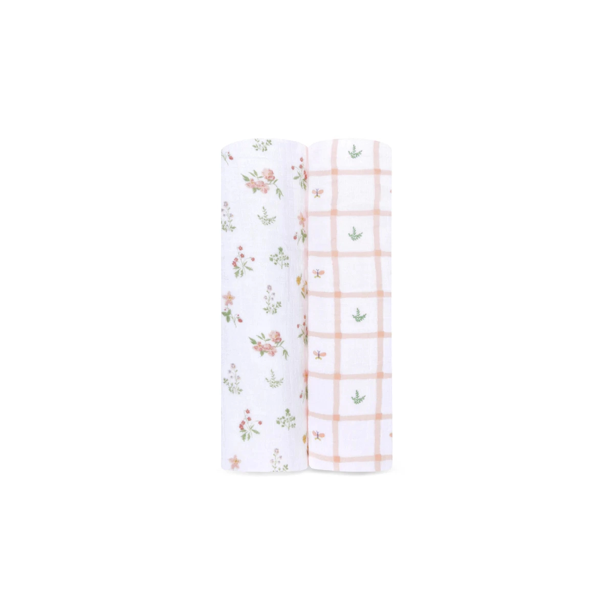 Aden Anais Pack of 2 Essentials Cotton Muslin Swaddle Blanket - Country Floral 23-19