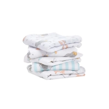 Aden + Anais Pack of 5 Essentials Cotton Muslin Squares - Dumbo New Heights (23-19-277)