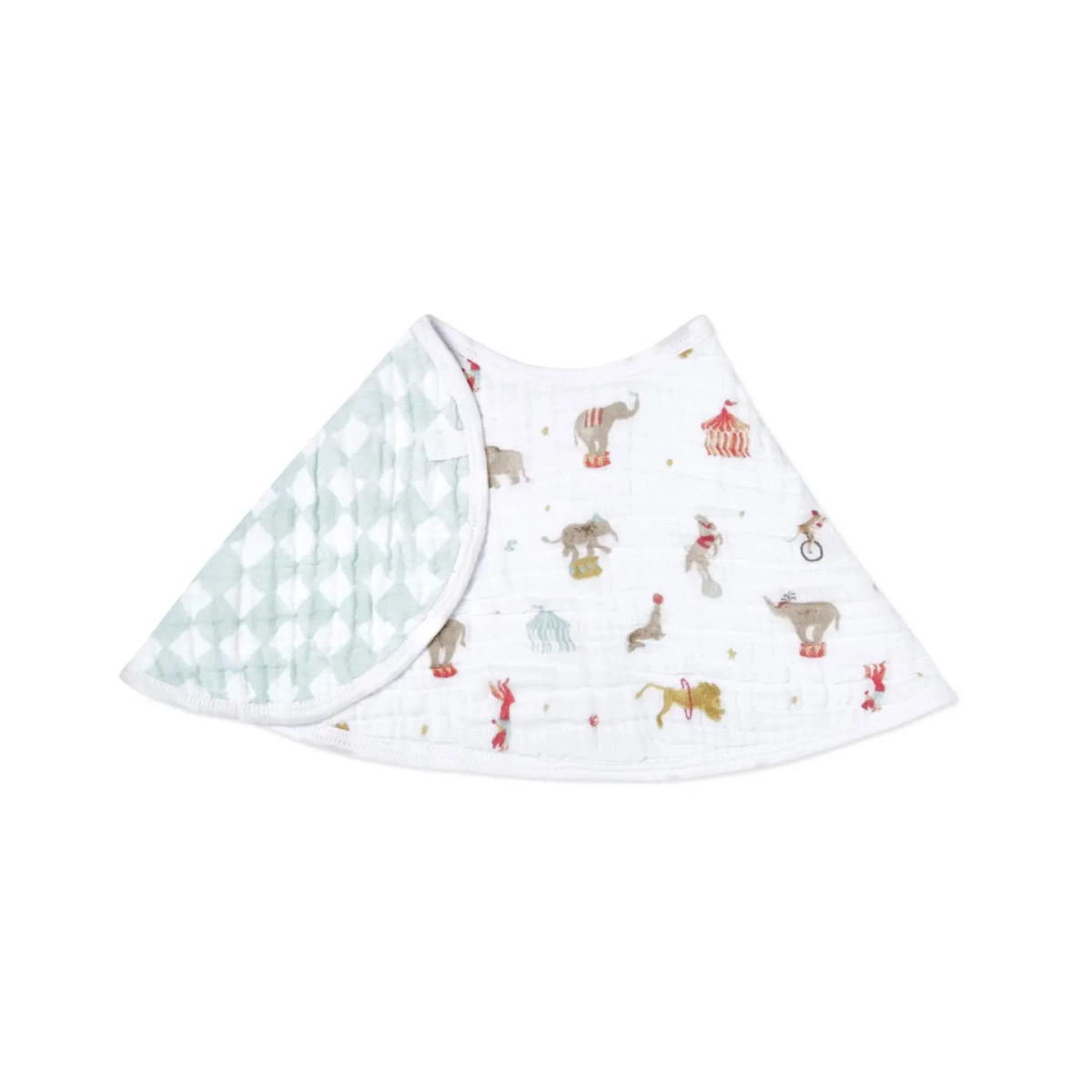 Aden Anais Essential Cotton Muslin Burpy Bibs - Elephant Circus 23-19