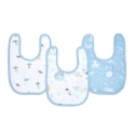 Aden + Anais Pack of 3 Essential Cotton Muslin Snap Bibs - Space Explorers (23-19-335)