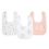 Aden + Anais Pack of 3 Essential Cotton Muslin Snap Bibs - Naural History