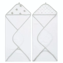 Aden + Anais Pack of 2 Essential Hooded Towel - Dusty (23-19-349)