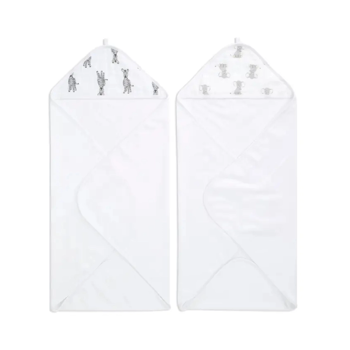 Aden Anais Pack of 2 Essential Hooded Towel - Safari Babes 23-19