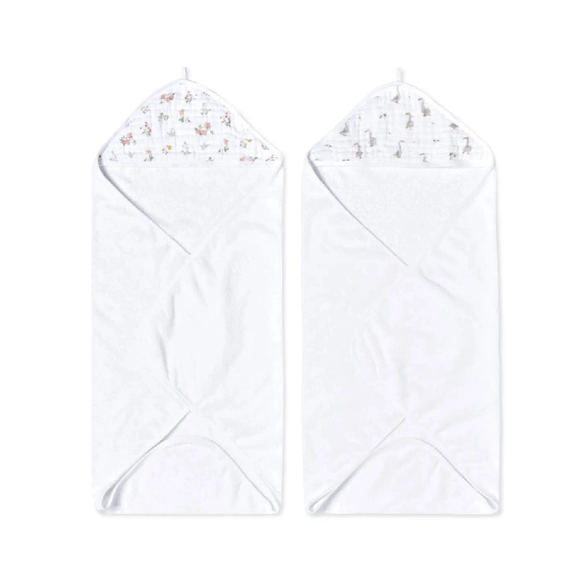 Aden Anais Pack of 2 Essential Hooded Towel - Country Floral 23-19