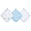 Aden + Anais Pack of 3 Essential Cotton Muslin Washcloth - Space Explorer