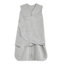 HALO SleepSack Swaddle 100% Cotton 1.5 TOG 3-6 Months - Heather Grey (23-19-004)