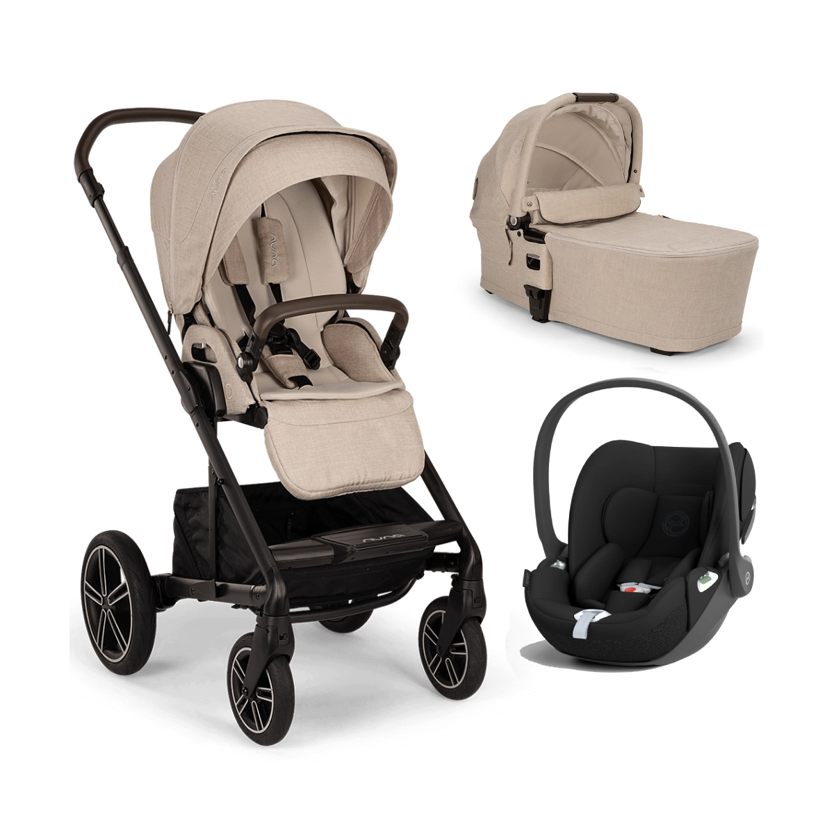 Nuna Mixx Next Cybex Cloud T Travel System Bundle I-Size Base