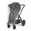 Ickle Bubba Stomp Luxe Black Frame Travel System With Stratus i-Size Carseat & Isofix Base-Charcoal Grey