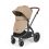 Ickle Bubba Stomp Luxe Bronze Frame Travel System With Stratus i-Size Carseat & Isofix Base-Desert