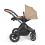 Ickle Bubba Stomp Luxe Bronze Frame Travel System With Stratus i-Size Carseat & Isofix Base-Desert
