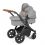 Ickle Bubba Stomp Luxe Bronze Frame Travel System With Stratus i-Size Carseat & Isofix Base-Pearl Grey