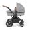 Ickle Bubba Stomp Luxe Bronze Frame Travel System With Stratus i-Size Carseat & Isofix Base-Pearl Grey