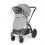 Ickle Bubba Stomp Luxe Bronze Frame Travel System With Stratus i-Size Carseat & Isofix Base-Pearl Grey