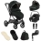 egg® 3 Luxury 8 Piece Bundle with Maxi Cosi Pebble 360 Pro Car Seat - Black Olive