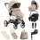 egg® 3 Luxury 8 Piece Bundle with Maxi Cosi Pebble 360 Pro Car Seat - Feather