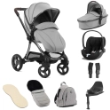 egg® 3 Stroller Luxury 8 Piece Bundle with Cybex Cloud T Car Seat - Glacier