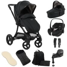 egg® 3 Stroller Luxury 8 Piece Bundle with Maxi Cosi Pebble 360 Pro Car Seat - Houndstooth Black