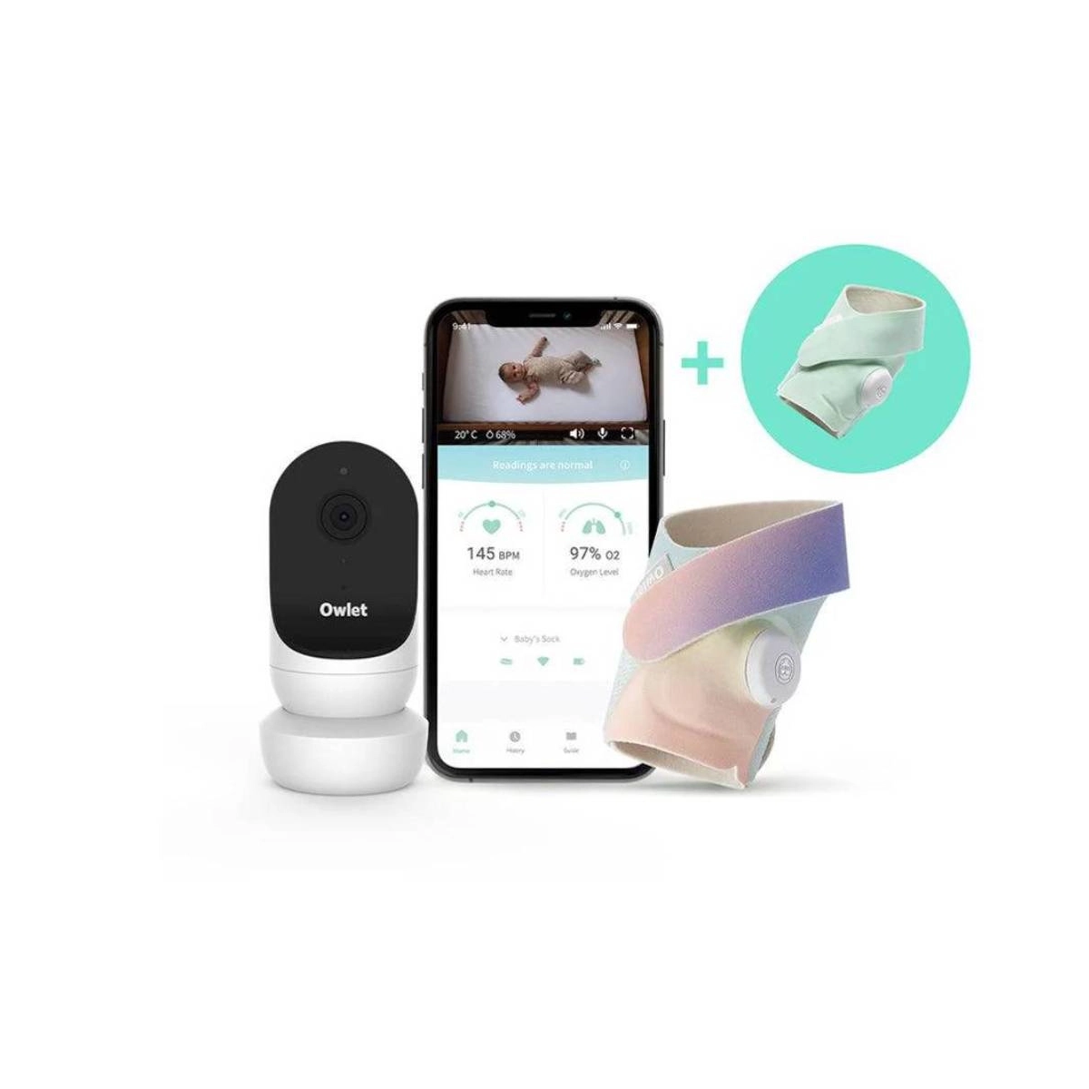 Owlet Monitor Duo Bundle / Smart Sock 3 + ...