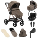 egg® 3 Stroller Luxury 8 Piece Bundle with Cybex Cloud T Car Seat - Mink