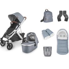 UPPAbaby Vista V2 2in1 Pram System + 5 Piece Accessory Pack - Gregory