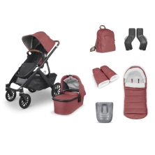 UPPAbaby Vista V2 2in1 Pram System + 5 Piece Accessory Pack - Lucy