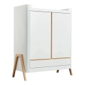 Gaia Hera Wardrobe - Scandi White/Natural