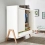 Gaia Hera Wardrobe - Scandi White/Natural