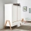 Gaia Hera Wardrobe - Scandi White/Natural