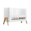 Gaia Hera Complete Sleep Cot - Scandi White/Natural