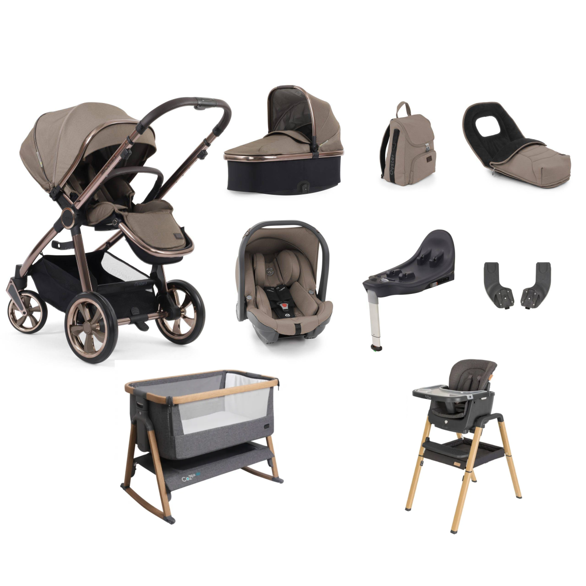 BabyStyle Oyster 3 Travel & Home 9 Piece Bundle