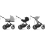 Cybex Avi Spin Pushchair - Moon Black/Black