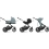 Cybex Avi Spin Pushchair - Moon Black/Black