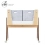 Gaia Hera Co-Sleep Crib with Mattress - Natural/Walnut