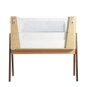 Gaia Hera Co-Sleep Crib with Mattress - Natural/Walnut