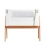 Gaia Hera Co-Sleep Crib with Mattress - Scandi White/Natural