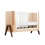 Gaia Hera Complete Sleep Cot & Co-Sleep Crib with Mattress - Natural/Walnut