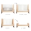 Gaia Hera Complete Sleep Cot & Co-Sleep Crib with Mattress - Natural/Walnut