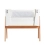 Gaia Hera Complete Sleep Cot & Co-Sleep Crib with Mattress - Scandi White/Natural