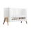 Gaia Hera Complete Sleep Cot & Co-Sleep Crib with Mattress - Scandi White/Natural