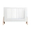 Gaia Hera Complete Sleep Cot & Co-Sleep Crib with Mattress - Scandi White/Natural