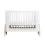 Gaia Hera Complete Sleep Cot & Co-Sleep Crib with Mattress - Scandi White/Natural