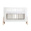 Gaia Hera Complete Sleep Cot & Co-Sleep Crib with Mattress - Scandi White/Natural